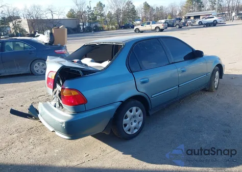 2000 Honda Civic Value Package из США, поврежденный, VIN 2HGEJ6617YH589112